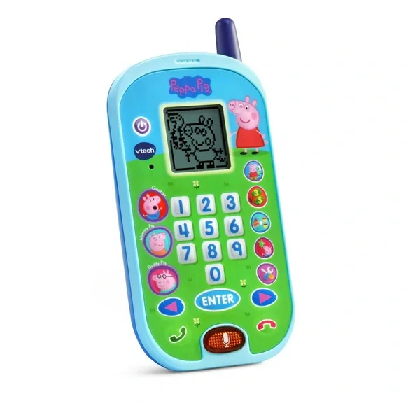 VTech Peppa Pig Let’s Chat Learning Phone, Kid Play Toy - Picture 6 of 8
